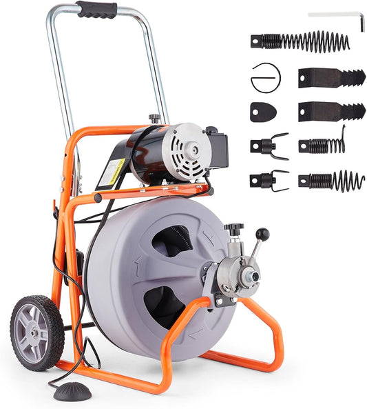 Drain Cleaner Machine 75FT